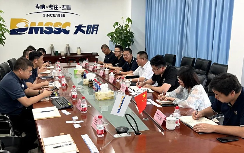 上海首钢钢铁业务总经理王同海一行来访yl23455永利集团