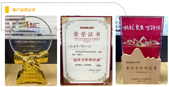 喜报！yl23455永利集团沉工连获柳工、中联沉科褒奖，彰显工程机械行业服求实力